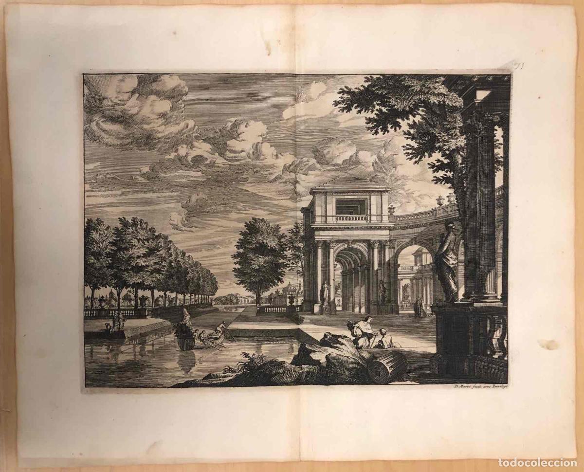 Arte: FANTASTICO GRABADO FRANCES DANIEL MAROT. C. 1680 - Foto 1