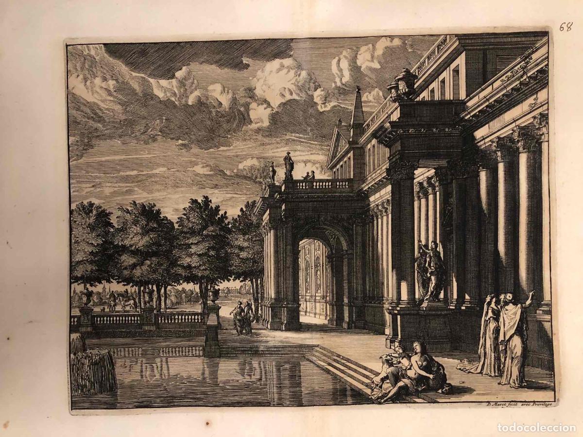 Arte: FANTASTICO GRABADO FRANCES DANIEL MAROT. C. 1680 - Foto 2