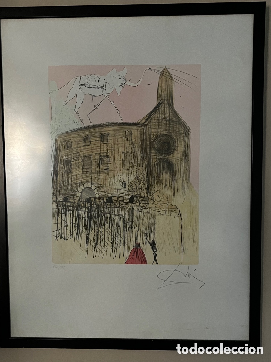 Arte: Grabado de Dal&iacute;. Castillo de Gala. - Foto 2