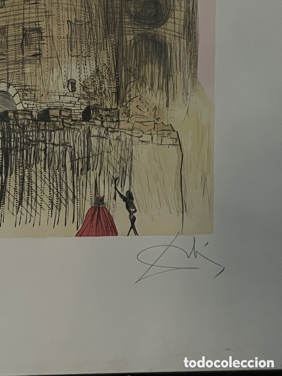Arte: Grabado de Dal&iacute;. Castillo de Gala. - Foto 3