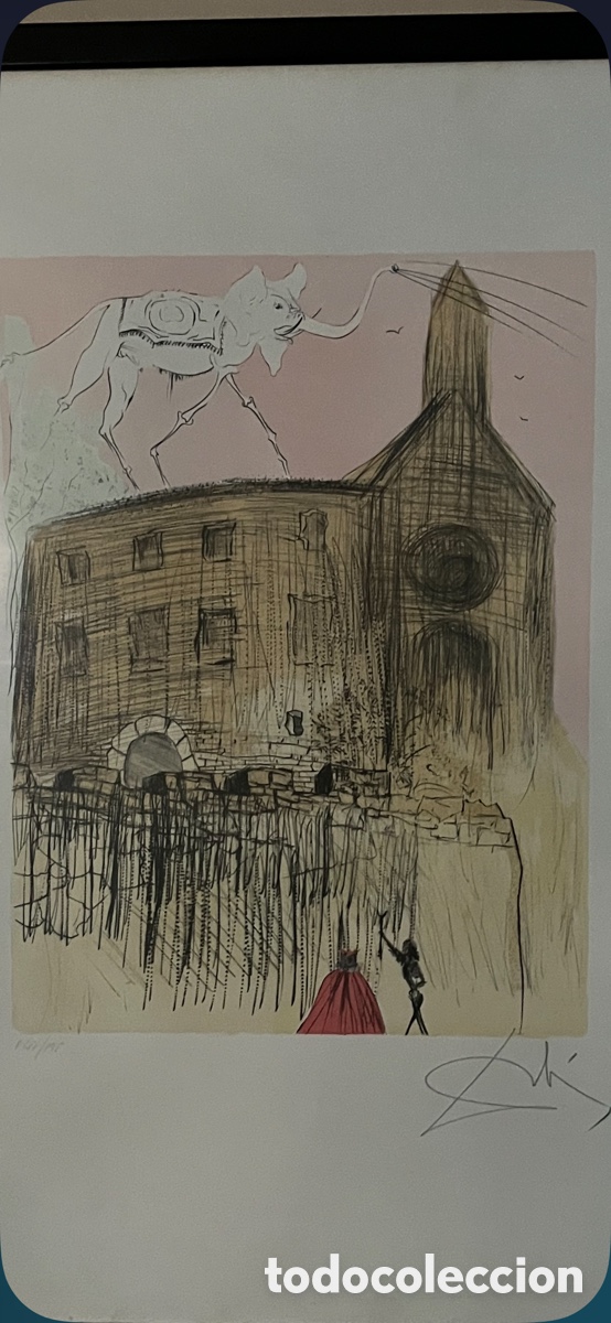 Arte: Grabado de Dal&iacute;. Castillo de Gala. - Foto 1