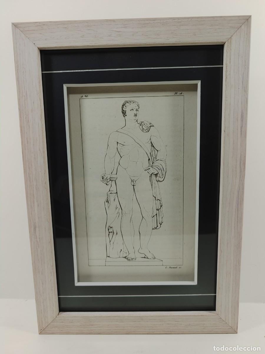 Arte: Titus Domitien de Normand. Annales du musee 1808, Landon, cuadro