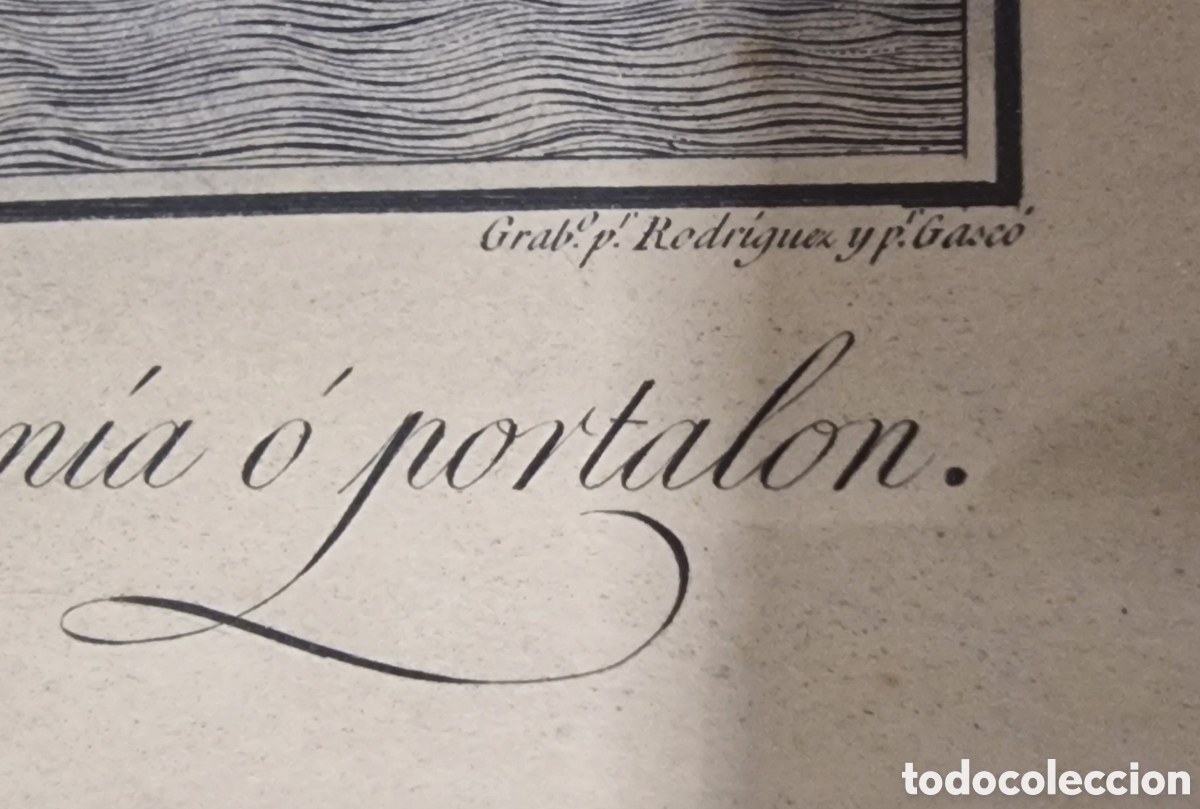 Arte: Grabado naval 1790 enmarcado - Foto 3