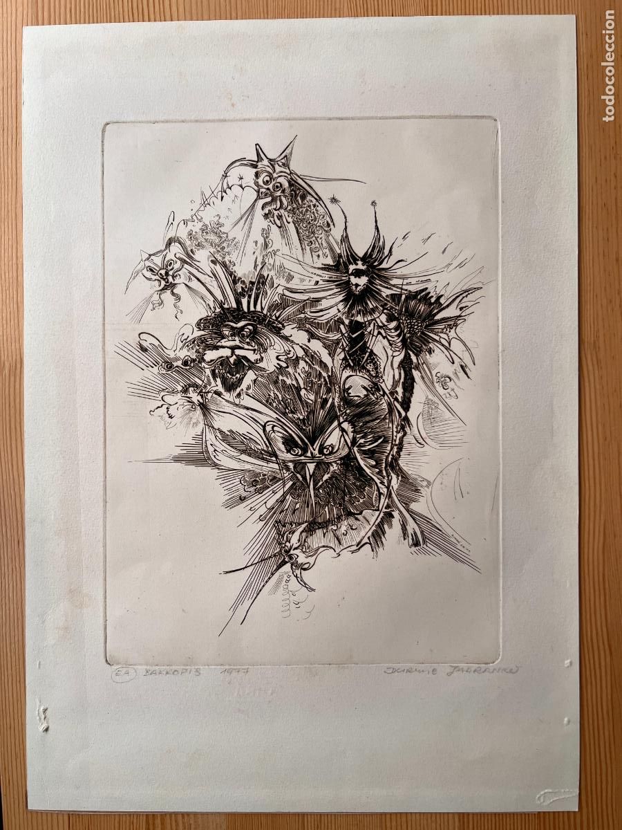 Art: Jadranko Durmić Rob , grabado de 1977 ,