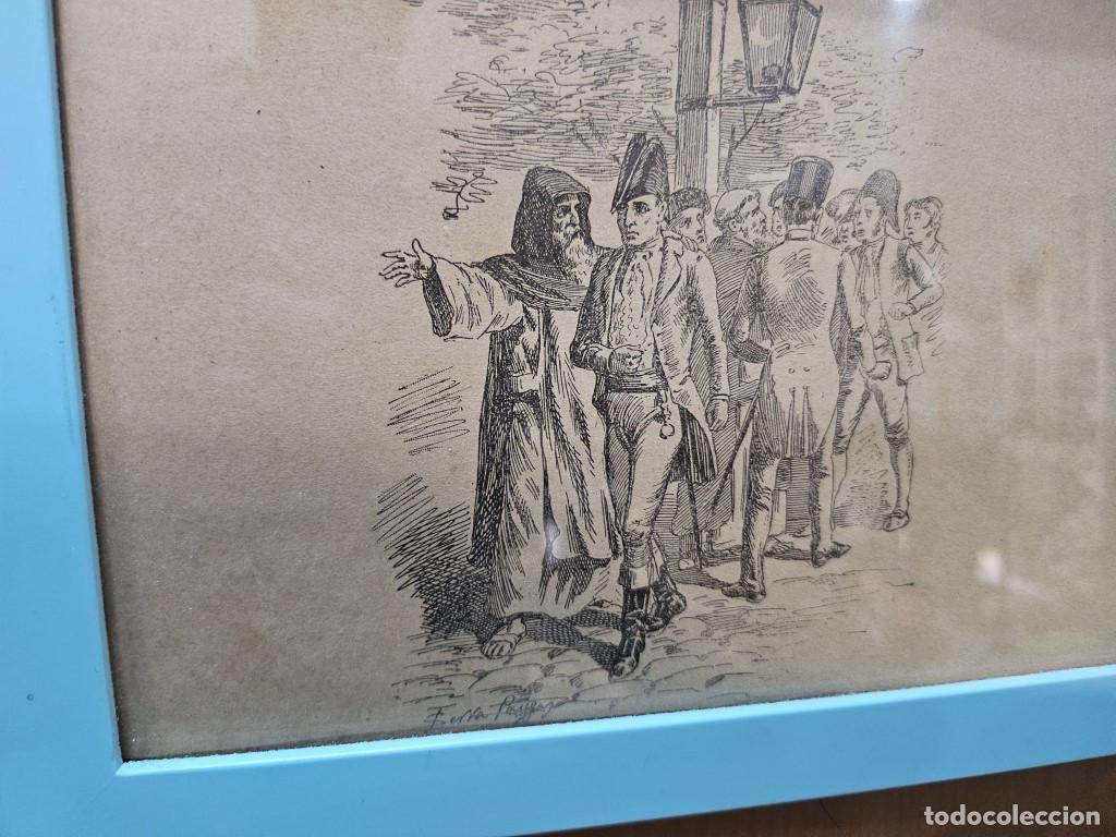 Arte: cuadro antiguo grabado - Foto 2