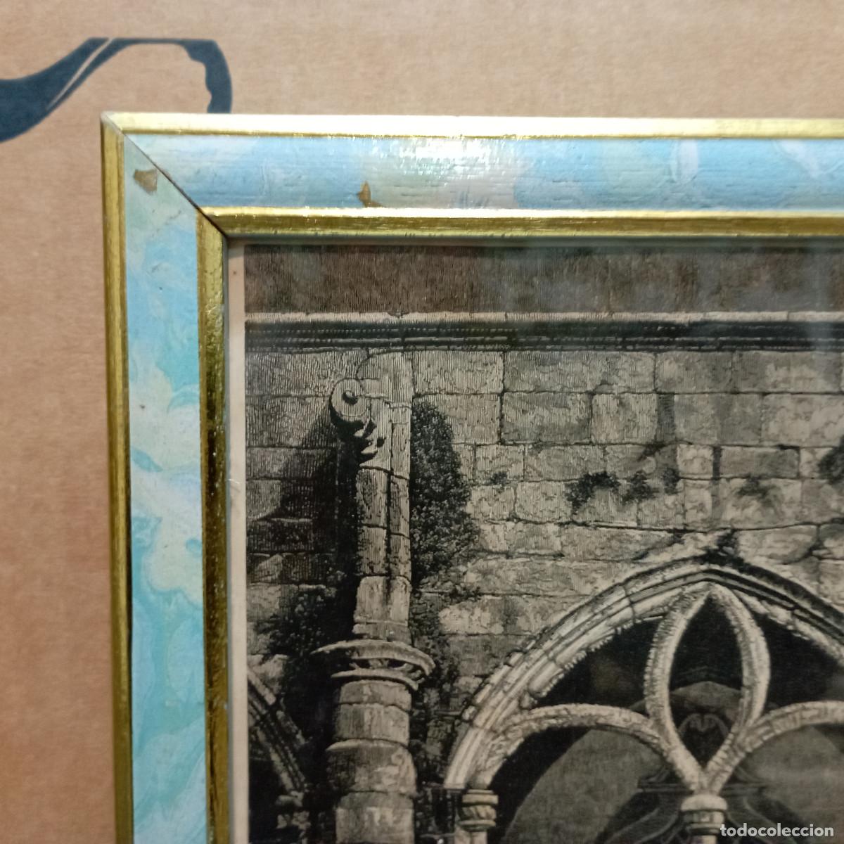 Arte: cuadro antiguo grabado - Foto 4