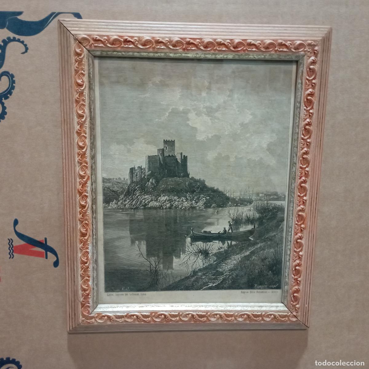 Arte: cuadro antiguo grabado - Foto 1