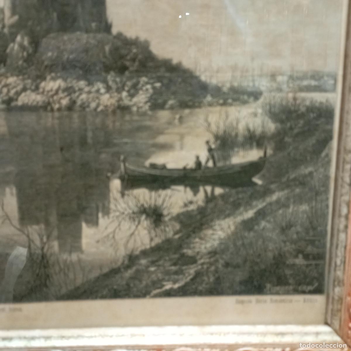 Arte: cuadro antiguo grabado - Foto 3