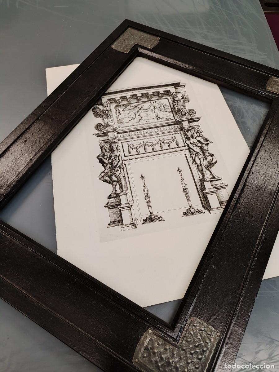 Art: Dise&ntilde;o chimenea de Jacques Androuet Ducerceau. 1869. Plancha 5. Cuadro.
