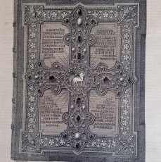 Arte: ALBERTO DE SAJONIA - BIBLIA PAUPERUM - GRABADO PUBL 1900 - 25 X 35 CM
