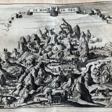 Arte: MONASTERIO DE MONSERRAT (BARCELONA, ESPAÑA), 1659. GILLIS JANSZOON VALCKENIER /MARTIN ZEILLER