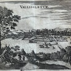 Arte: VISTA DE VALLADOLID (CASTILLA, ESPAÑA), 1659. GILLIS JANSZOON VALCKENIER /MARTIN ZEILLER
