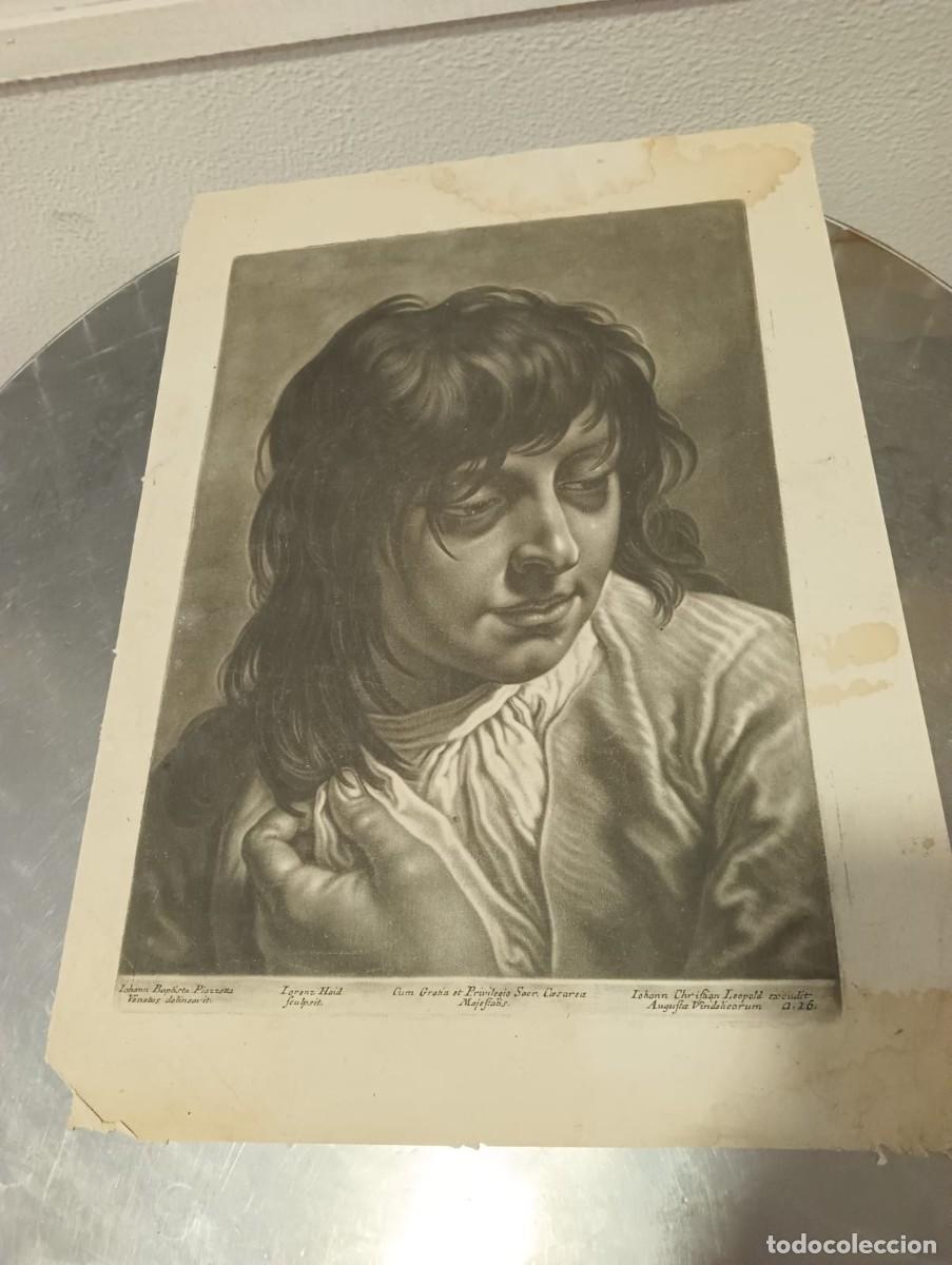 Arte: Grabado antiguo de Johan Christophol Leopoldo - Foto 1