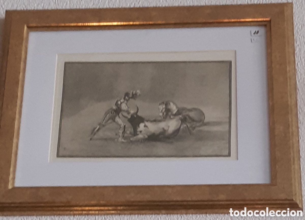 Art: Grabado tauromaquia Goya enmarcado (10)