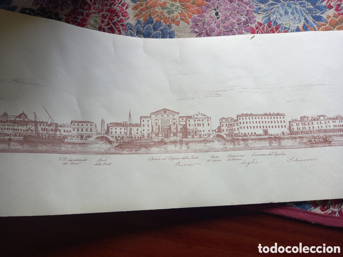 Arte: Grabado de Venecia. En su funda - Foto 2