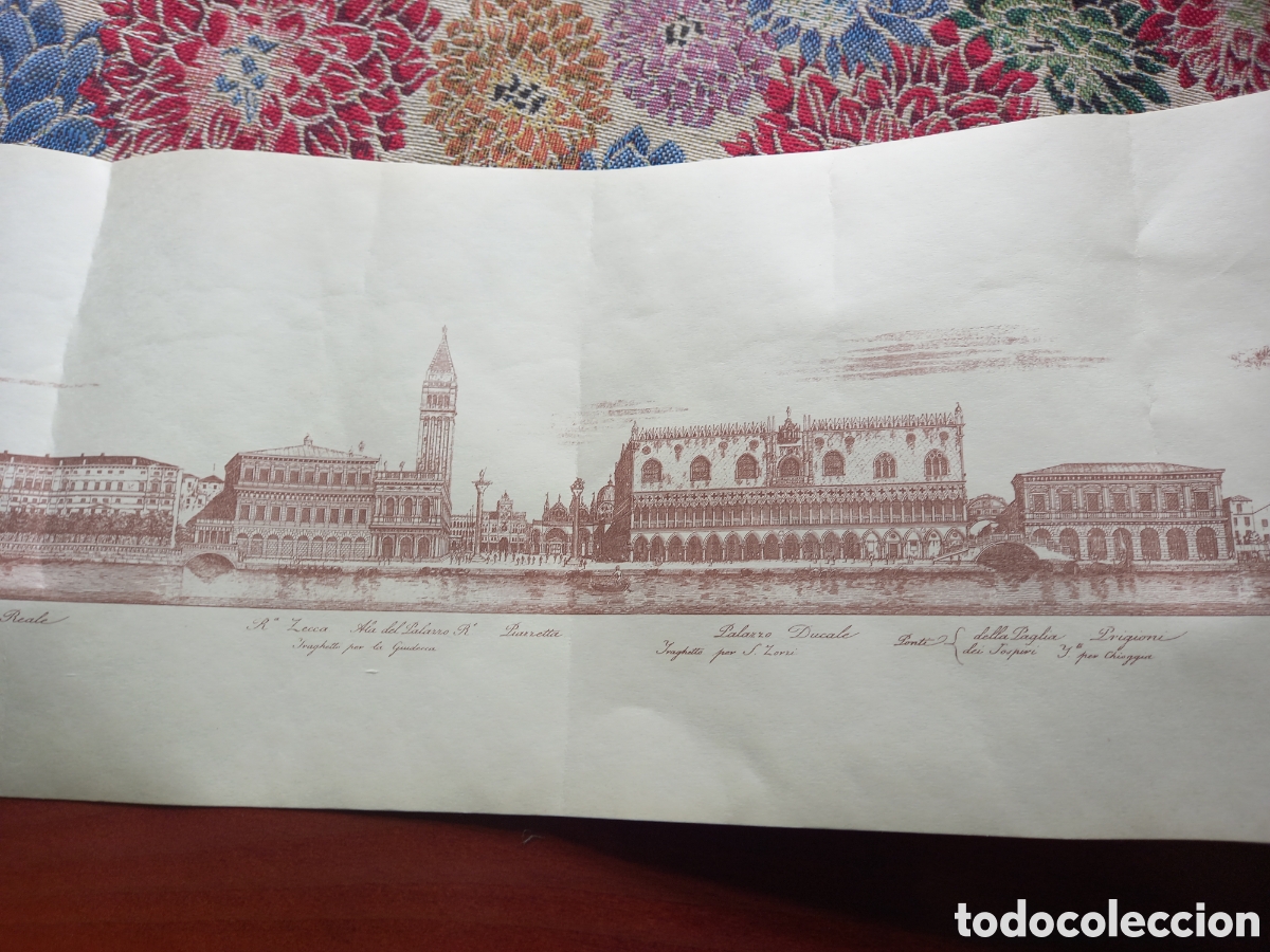 Arte: Grabado de Venecia. En su funda - Foto 3