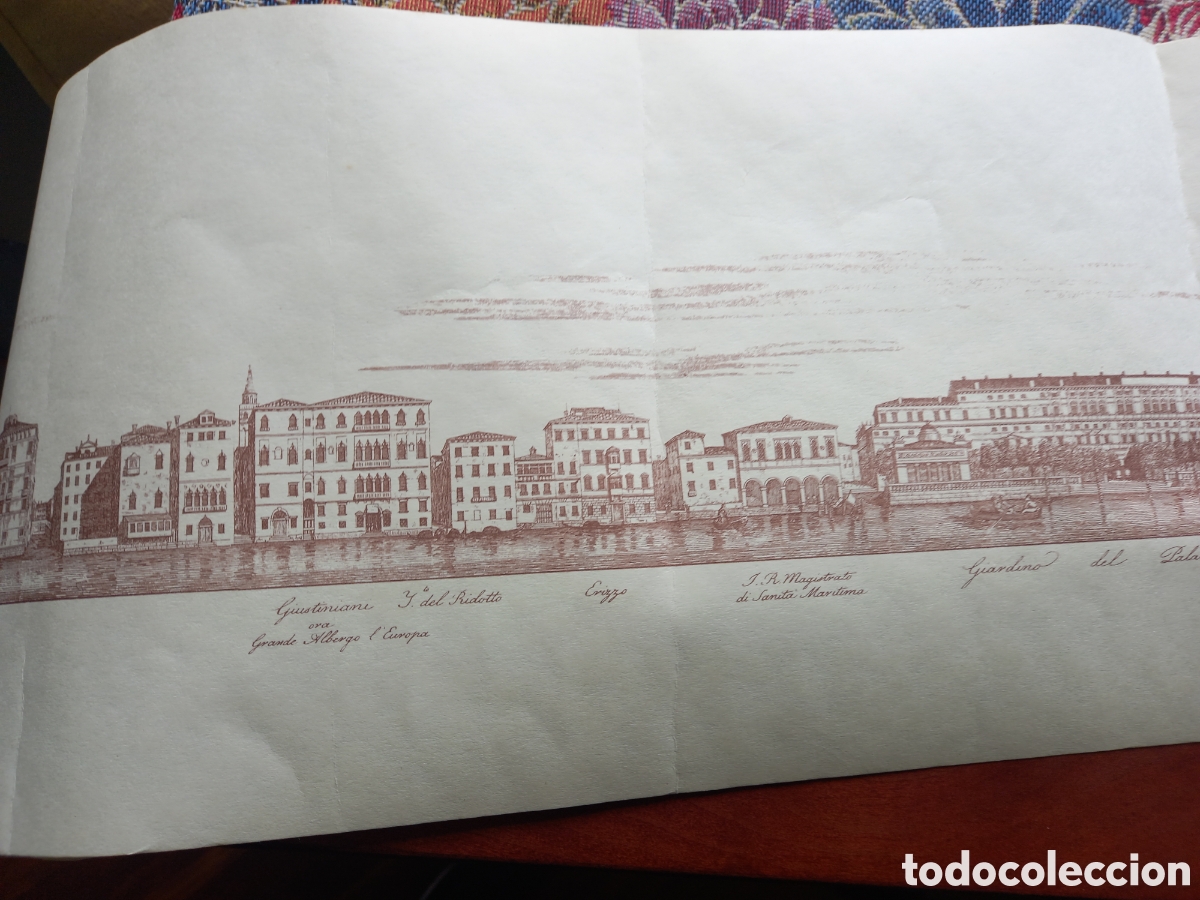 Arte: Grabado de Venecia. En su funda - Foto 4