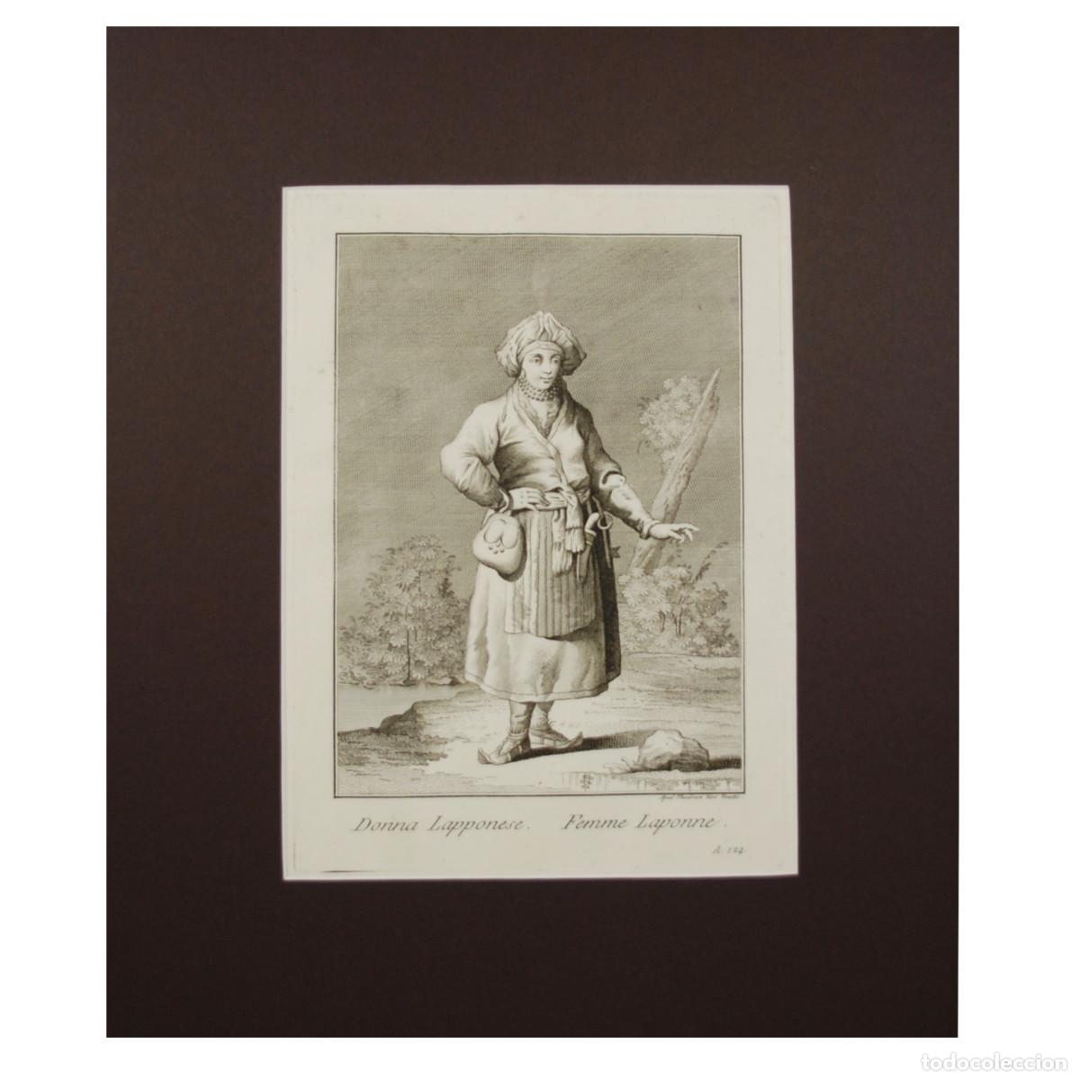 Arte: TEODORO VIERO - MUJER DE LAPONIA - 1791 - Foto 2