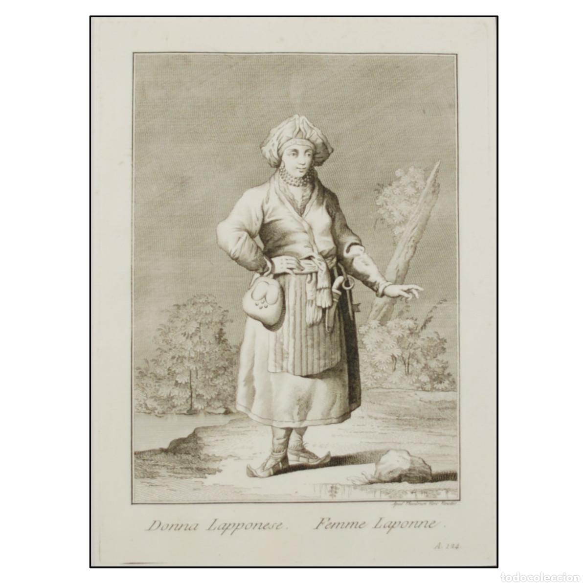 Arte: TEODORO VIERO - MUJER DE LAPONIA - 1791 - Foto 1