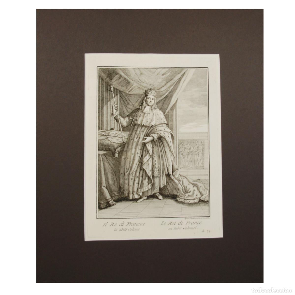Arte: TEODORO VIERO - EL REY DE FRANCIA - 1791 - Foto 2