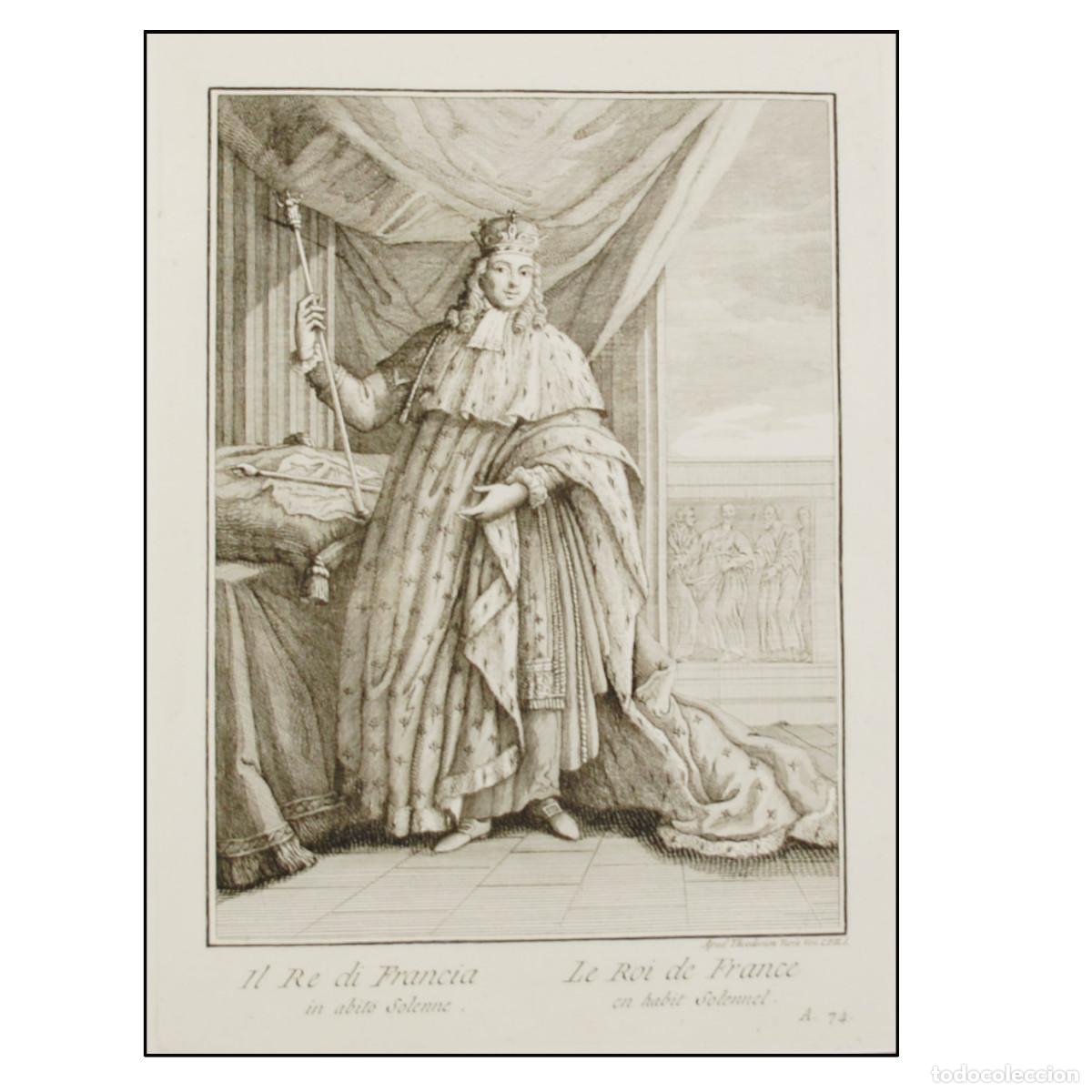 Arte: TEODORO VIERO - EL REY DE FRANCIA - 1791 - Foto 1