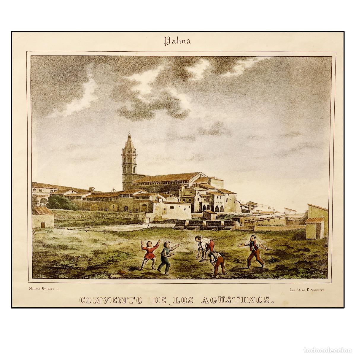 Arte: MELCHOR UMBERT - CONVENTO DE LOS AGUSTINOS DE PALMA - 1850