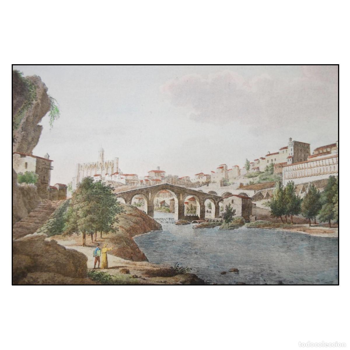 Arte: ALEXANDRE DE LABORDE - VISTA DE MANRESA - 1820 - Foto 2