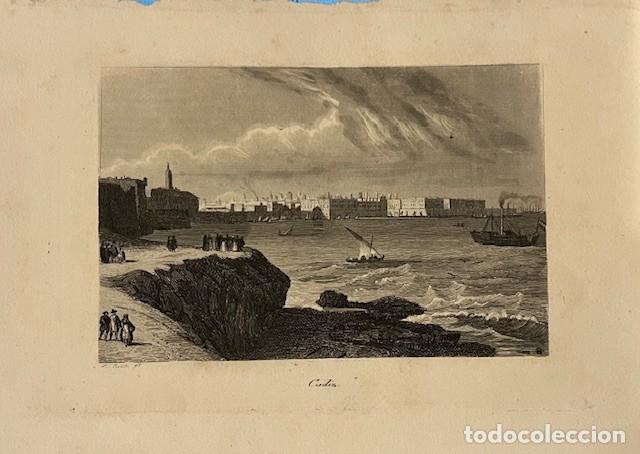 Arte: GRABADO DEL S. XIX DE CADIZ, DE ROCA, GRABADOR ESPA&Ntilde;OL