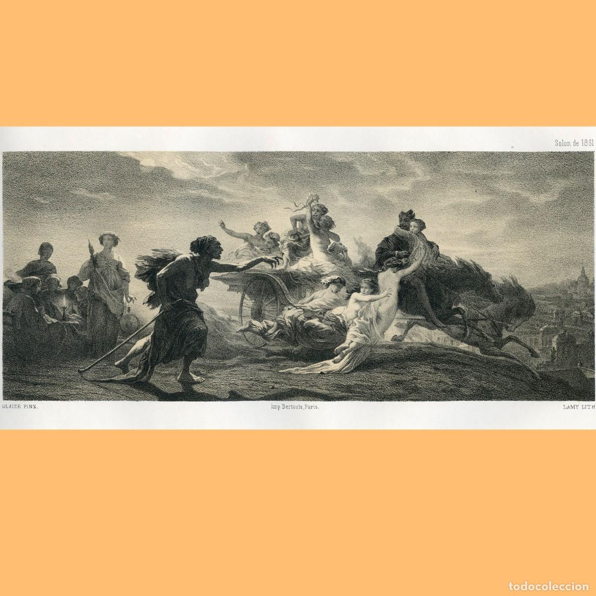 Arte: Litografia &rdquo; La Pourvoyeuse Mis&eacute;re&rdquo;. De la Nouvelle S&eacute;rie el tomo XII de L'Artiste. 1861