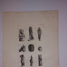 Arte: GRABADO ANTIGUO SIGLO XVIII FIGURES EGYPTIENNES FIGURAS EGIPCIAS EGIPTO [1798] TARDIEU SONNINI
