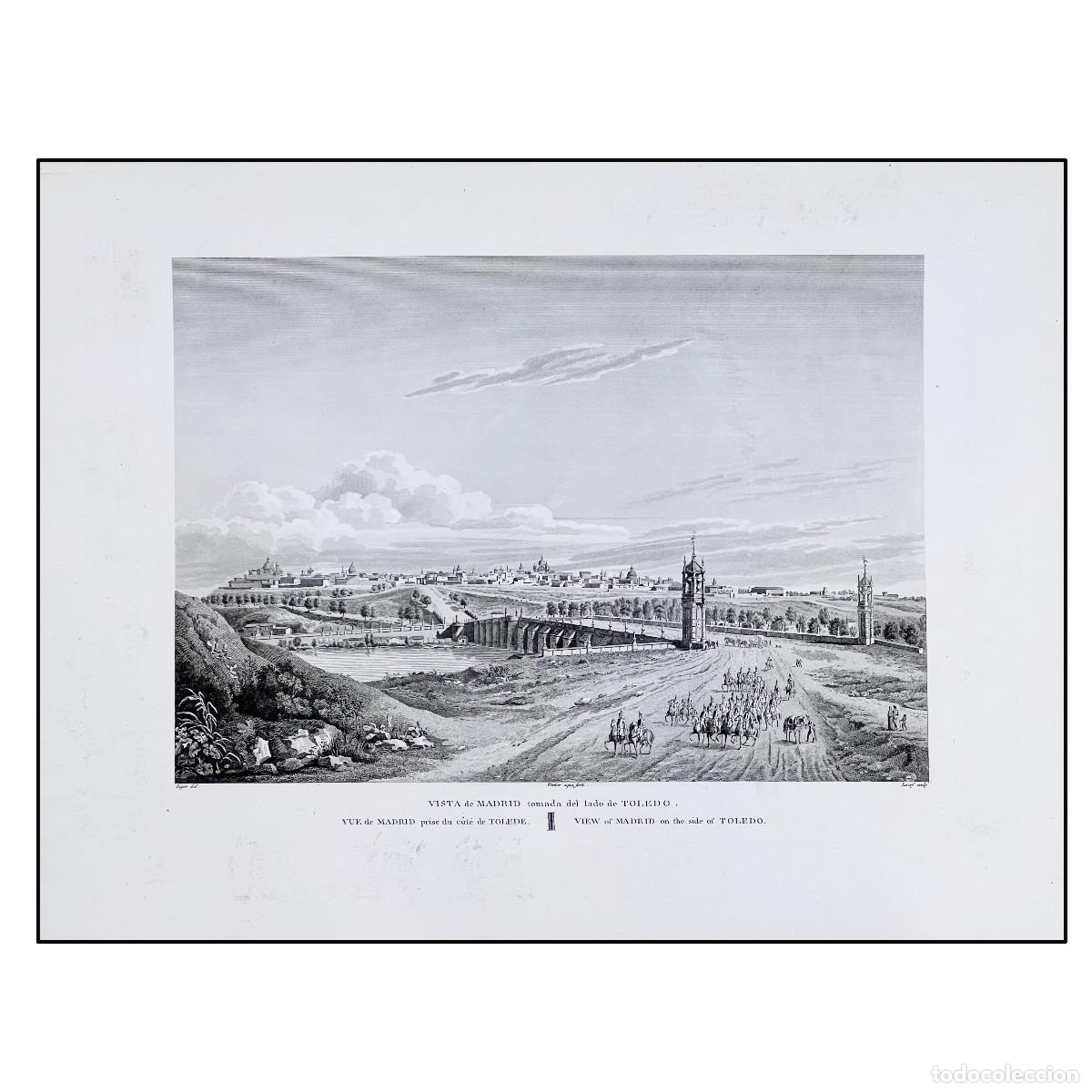 Arte: FRAN&Ccedil;OIS LIGER - VISTA DE MADRID DESDE EL PUENTE DE TOLEDO - 1820