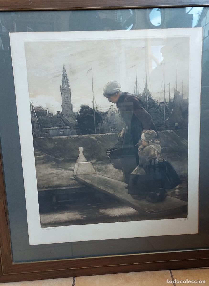 Arte: Franz Charlet La Pasarelle Grabado - Foto 1