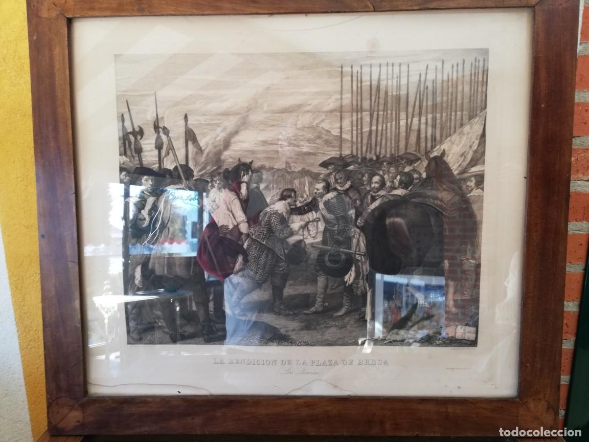 Arte: GRABADO RENDICION DE LA PLAZA DE BREDA - Foto 1