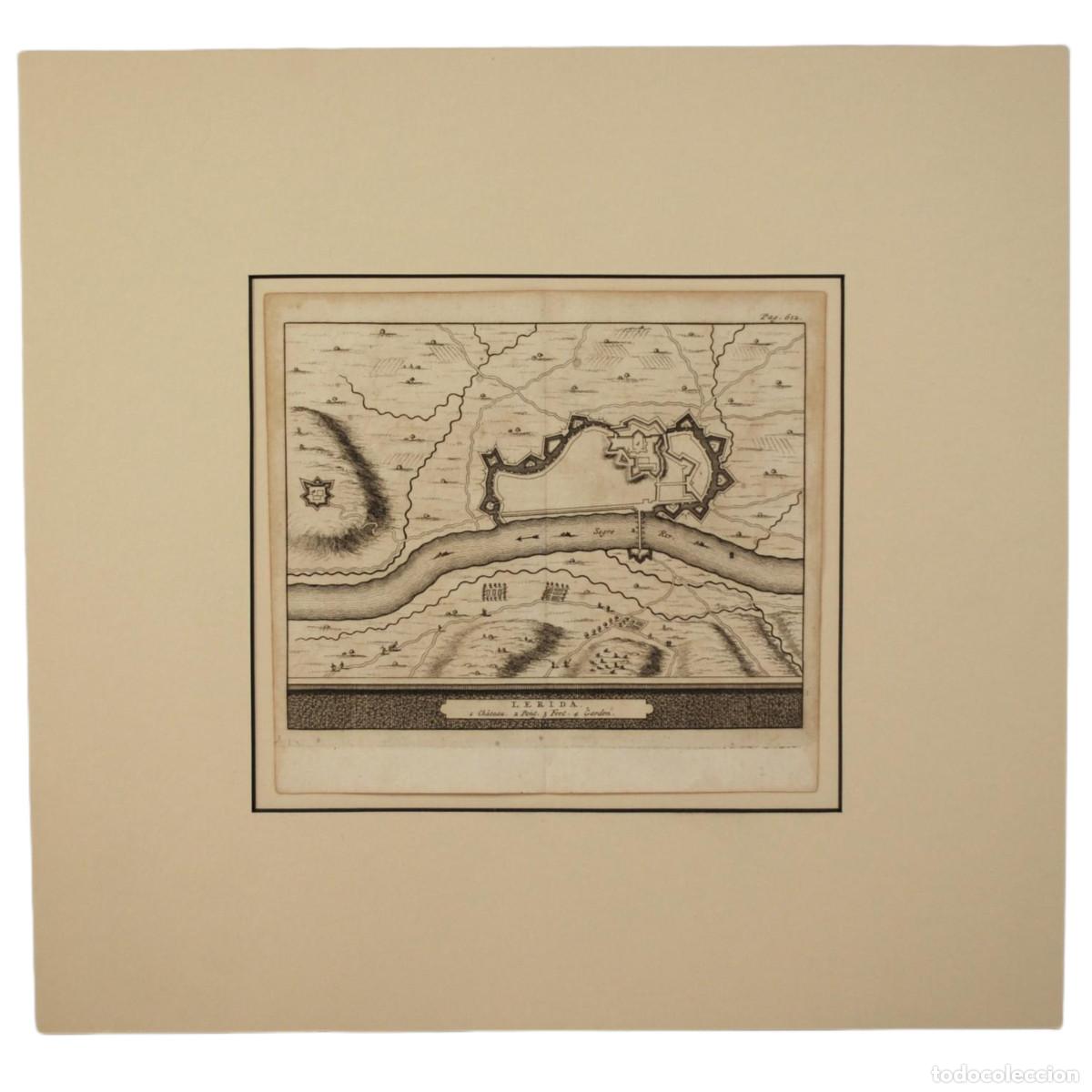 Arte: PIETER VAN DER AA - PLANO DE L&Eacute;RIDA - 1707 - Foto 1