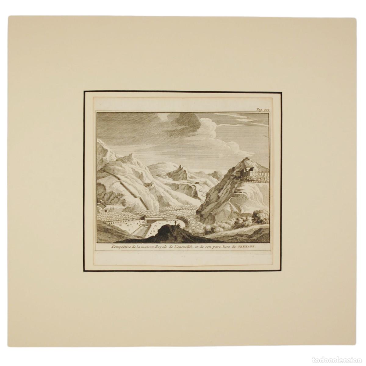 Arte: PIETER VAN DER AA - VISTA DEL GENERALIFE (GRANADA) - 1707 - Foto 1