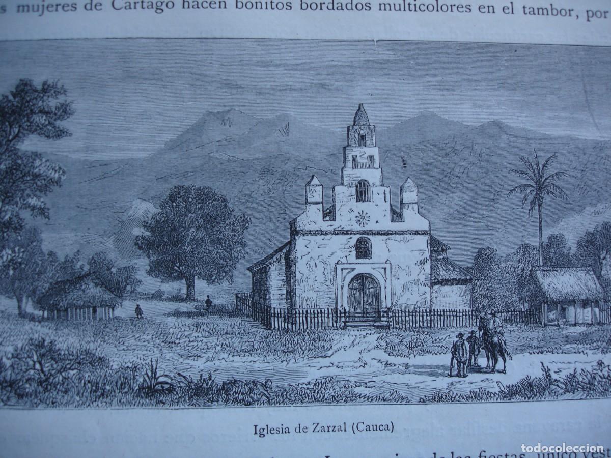 Art: IGLESIA DE ZARZAL CAUCA COLOMBIA.A&Ntilde;O 1884.15X8