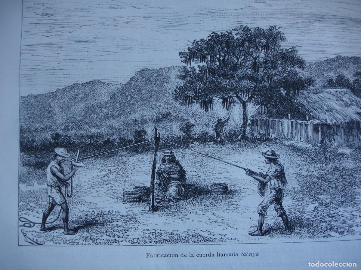 Art: FABRICACION DE LA CUERDA LLAMADA CATUYA COLOMBIA.A&Ntilde;O 1884.