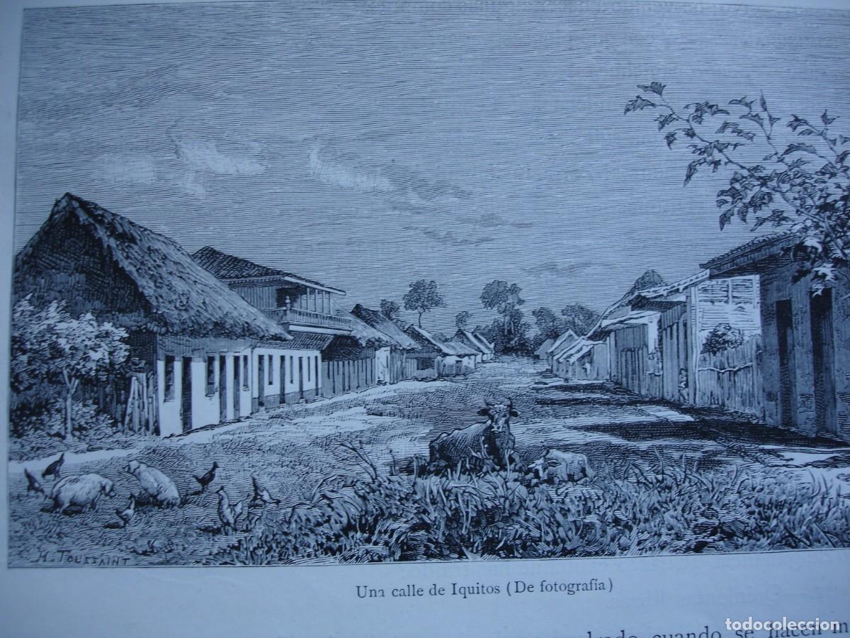 Art: CALLE DE IQUITOS PERU .A&Ntilde;O 1884.