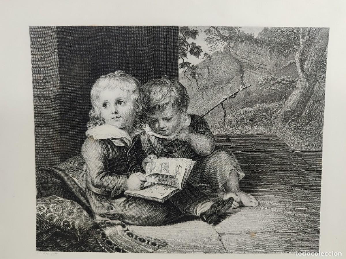 Art: The brothers de Vogel. Royal Dresden Gallery Payne&acute;s 1850. costumbrista