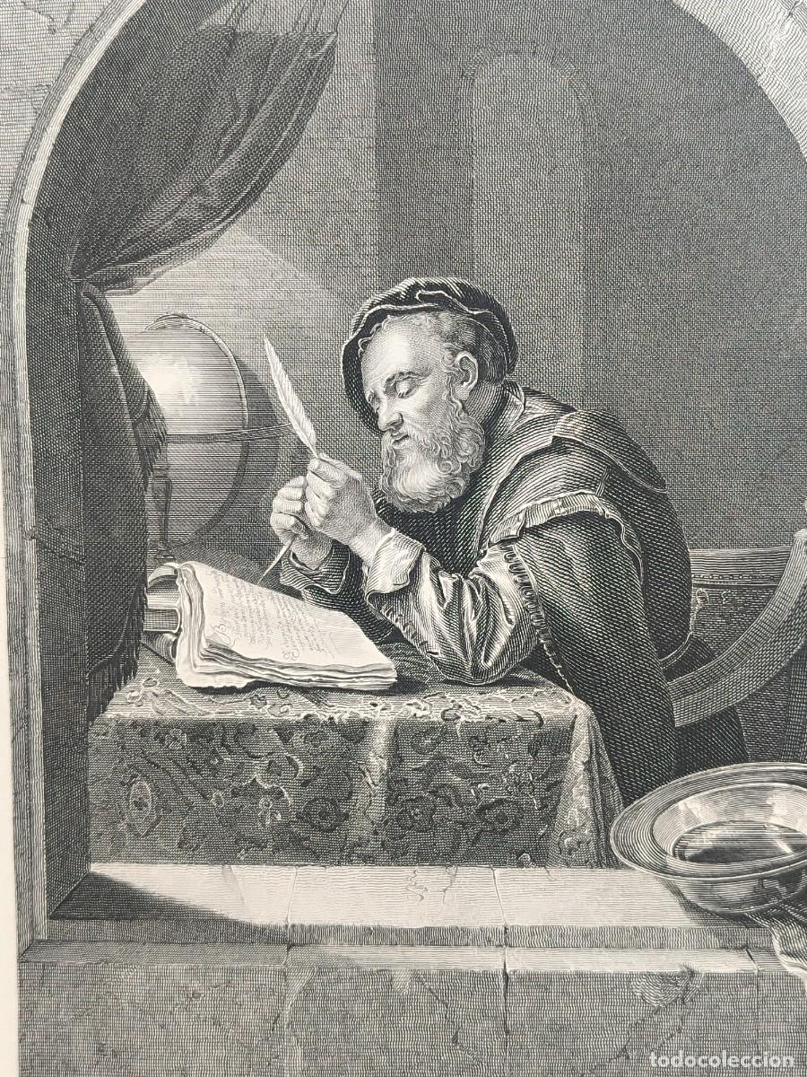 Arte: The scholar de F. von Mieris. Royal Dresden Gallery Payne&acute;s 1850. costumbrista