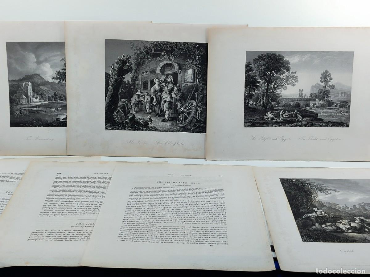 Arte: Lote 4 grabados . Royal Dresden Gallery Payne&acute;s 1850. costumbrista