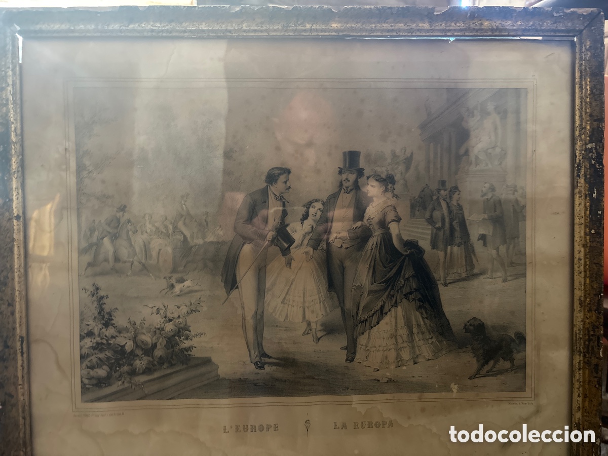 Arte: Grabado franc&eacute;s siglo XIX - Foto 1