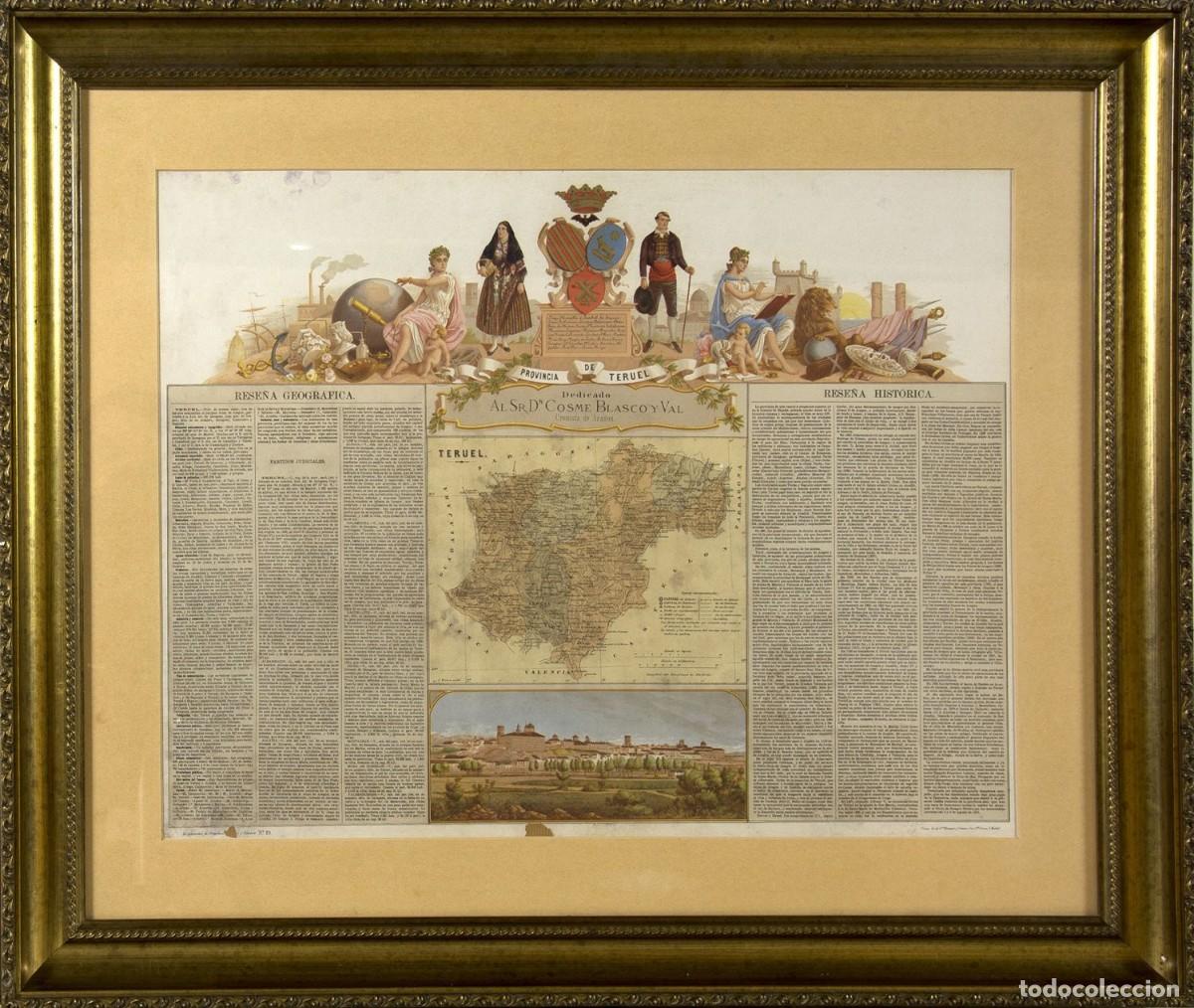 Art: Mapa cromolitografiado provincia de Teruel.