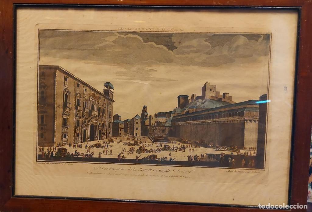 Arte: Vue Perspective de la Chancillerie Royale de Grenade. - Foto 1