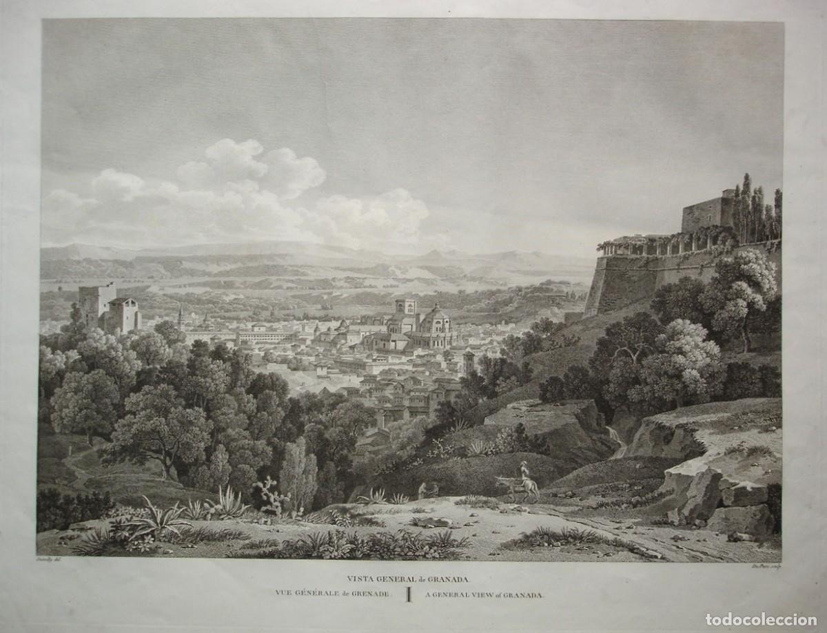 Arte: Vista general de Granada, Andaluc&iacute;a - Foto 1