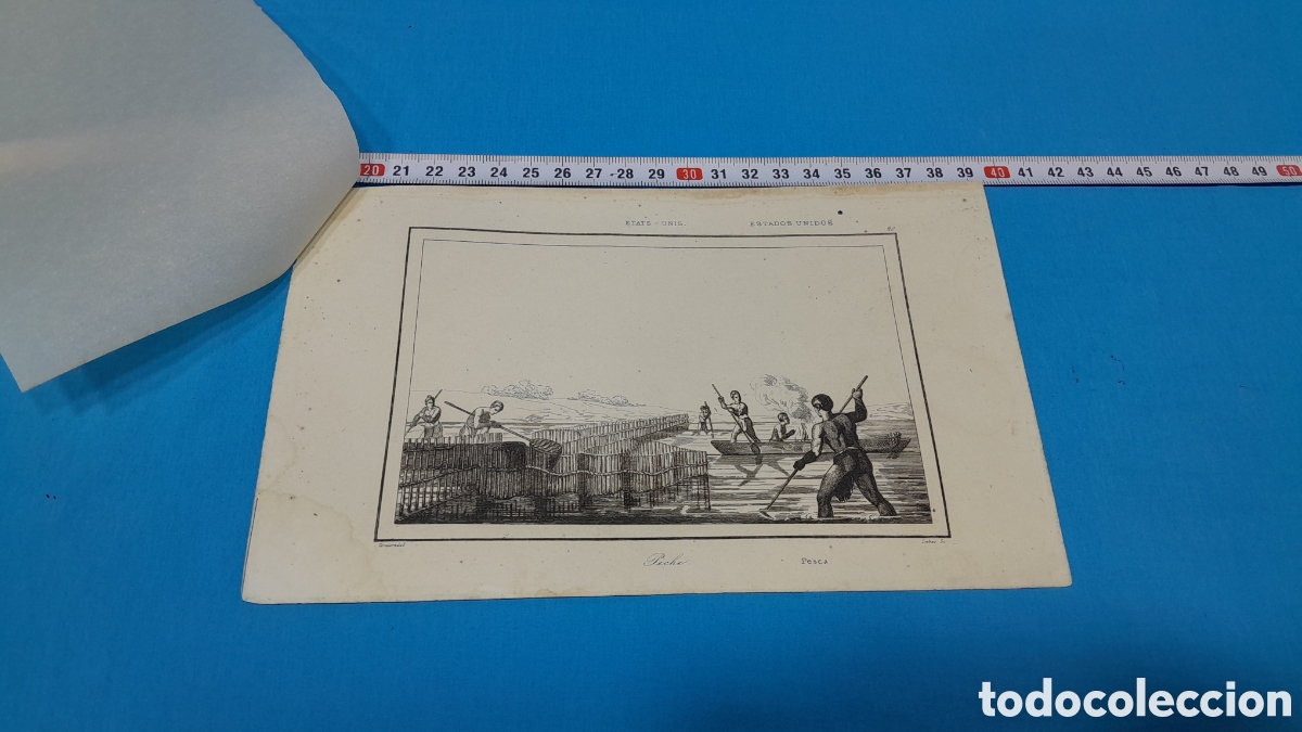 Arte: PESCA - VERNIER DEL - LEBAS SC - EE. UU. N&Uacute;MERO 20 - Foto 1