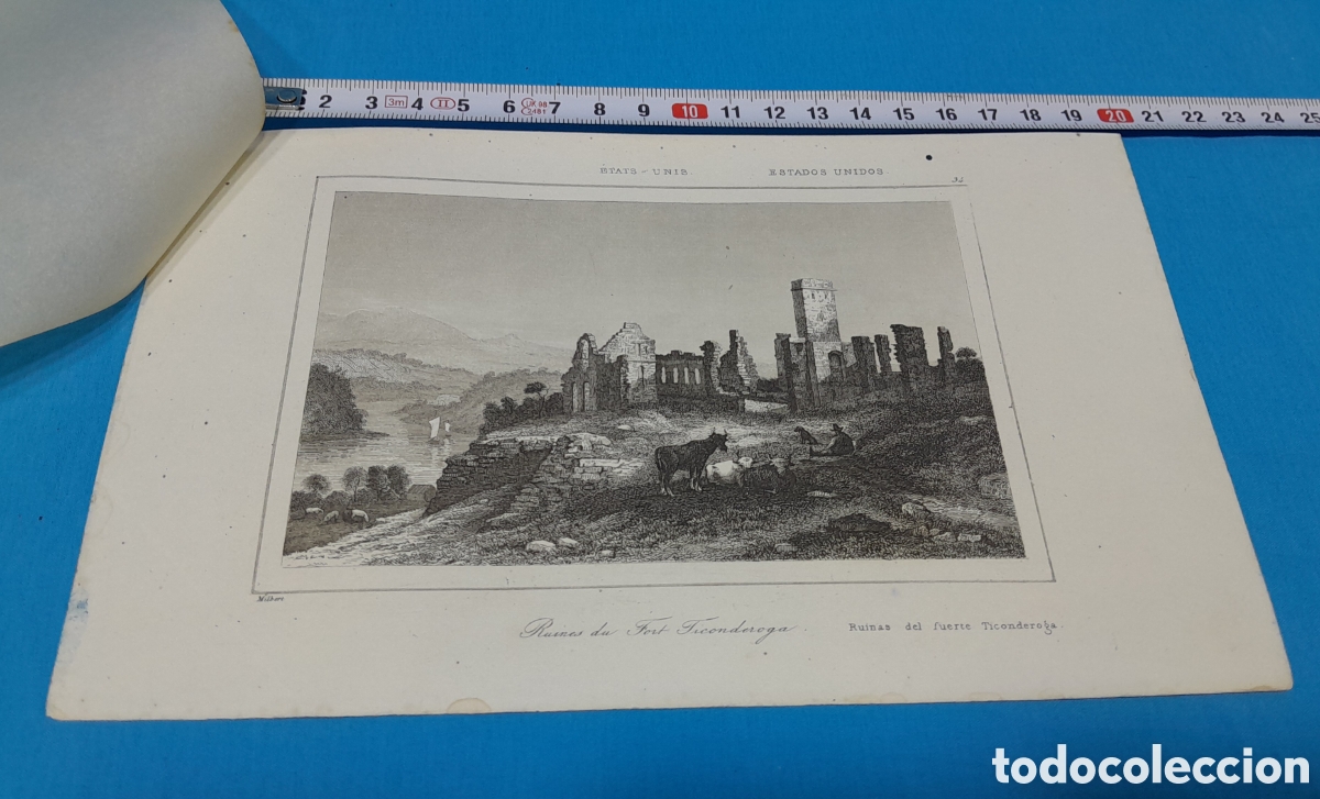 Art: RUINAS DEL FUERTE TICONDEROGA - MILBERT DEL, EE.UU. N&Uacute;MERO 34