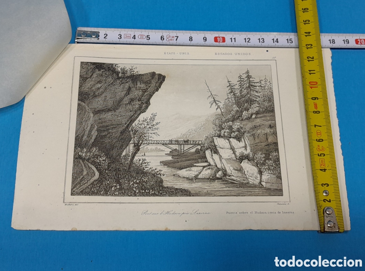 Art: PUENTE SOBRE EL HUDSON CERCA DE LUZERNA - MILBERT DEL, EE.UU. N&Uacute;MERO 59