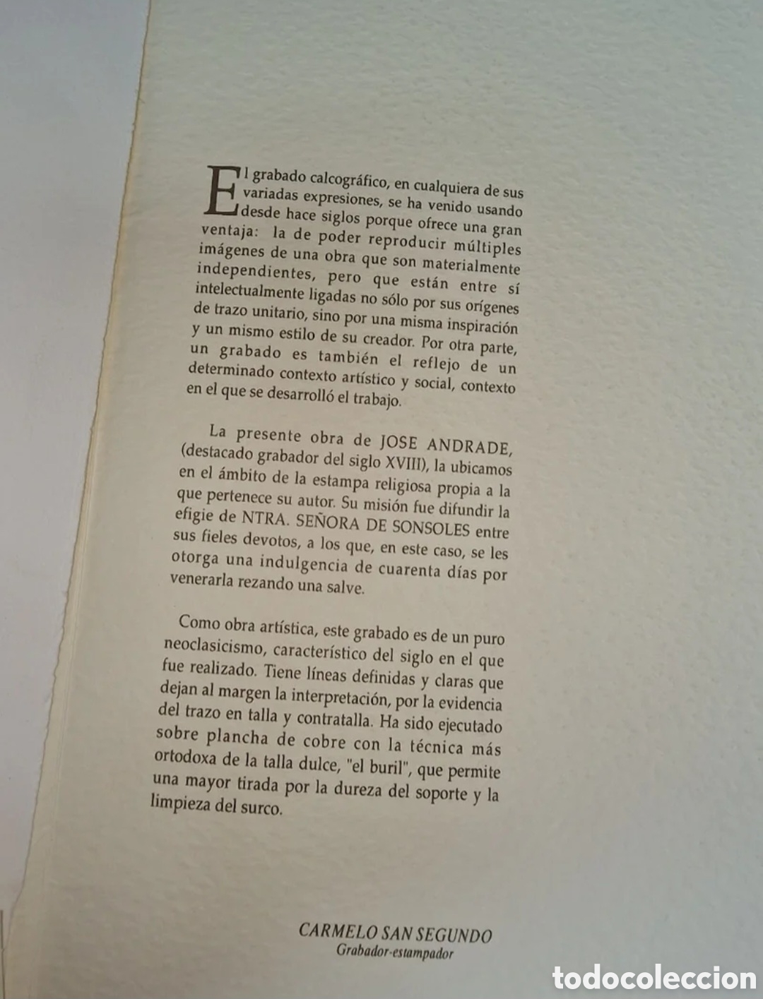 Arte: Grabado &rdquo;Nuestra Se&ntilde;ora de Sonsoles&rdquo; - Foto 4