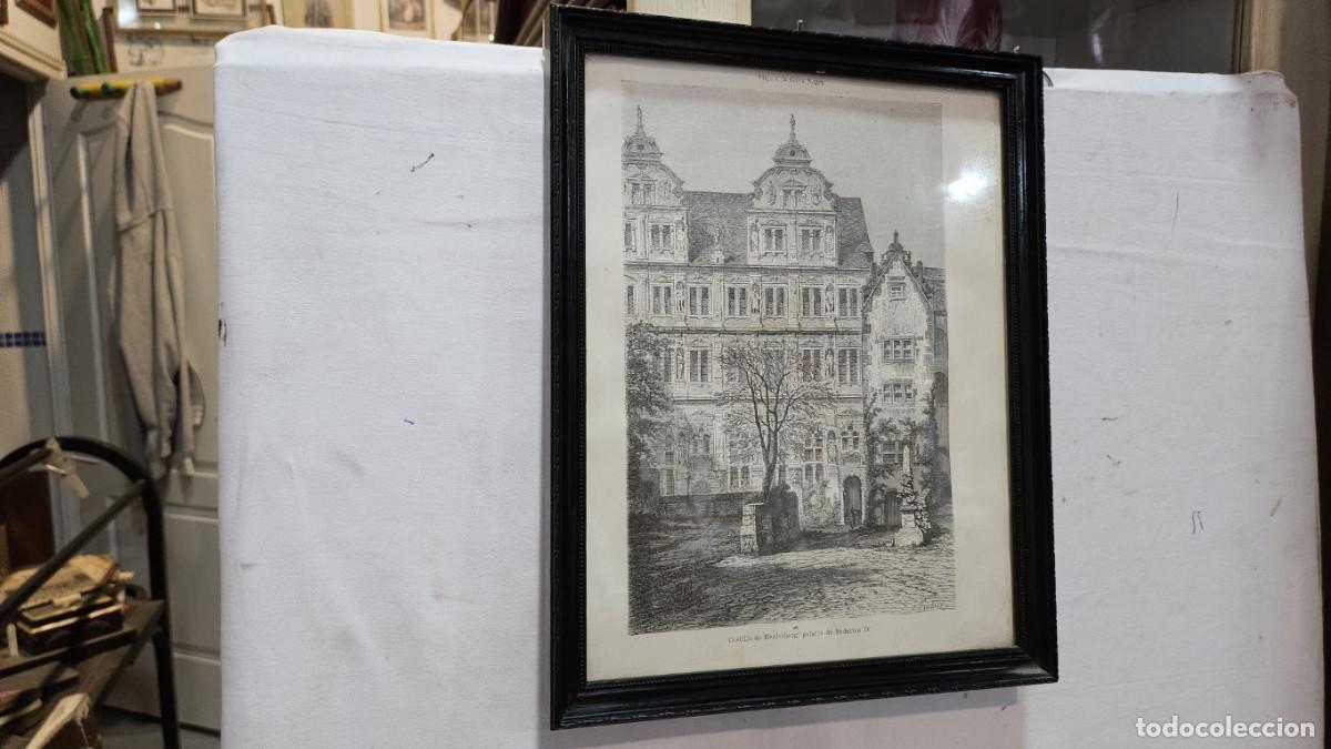 Arte: grabado antiguo del 1823 selva negra - Foto 1